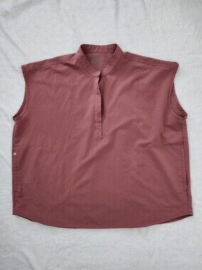 FIGS Rafaela Oversized Scrub Top Mauve Plus Size XXL Medical Healthcare Uniform